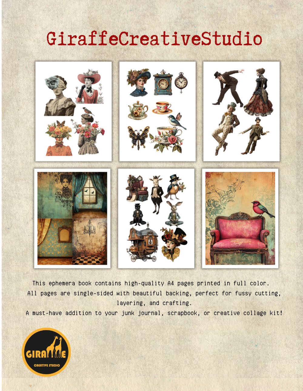 Whimsy Victorian Cut & Collage Book
