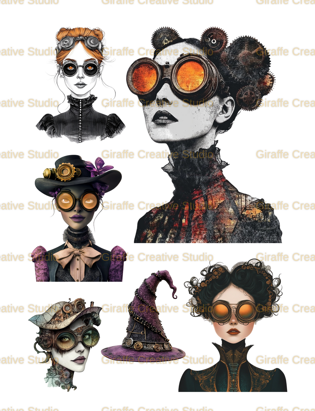 Steampunk Halloween Cut & Collage Book