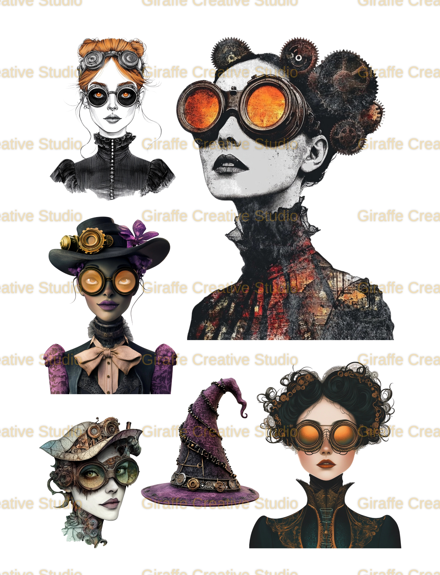 Steampunk Halloween Cut & Collage Book