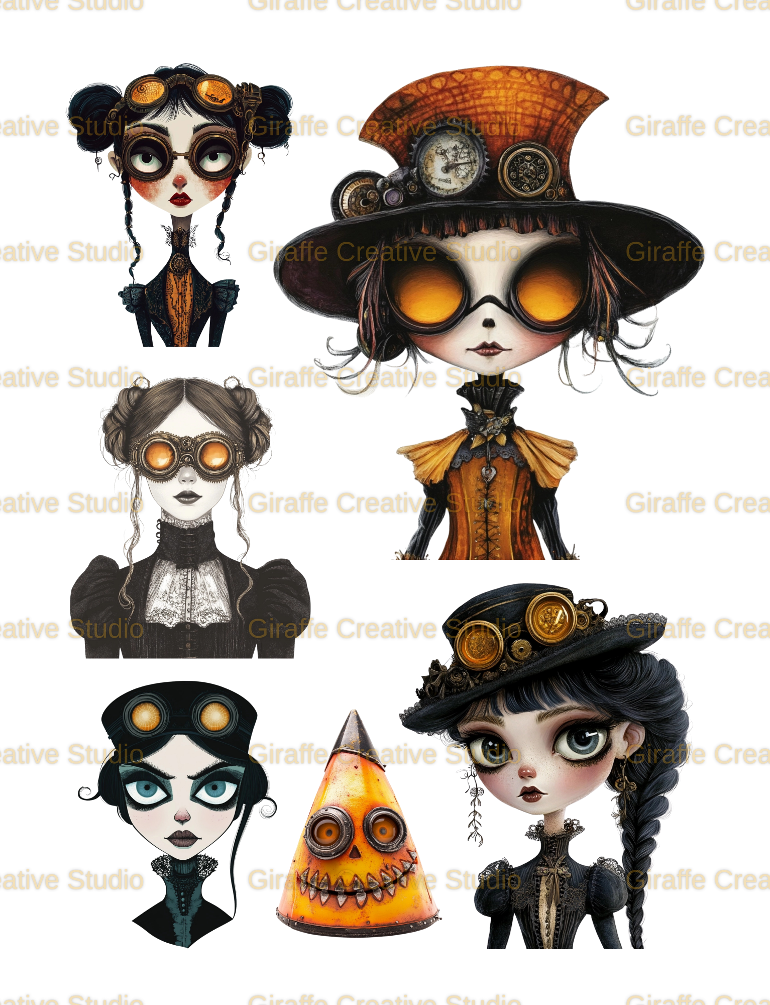 Steampunk Halloween Cut & Collage Book