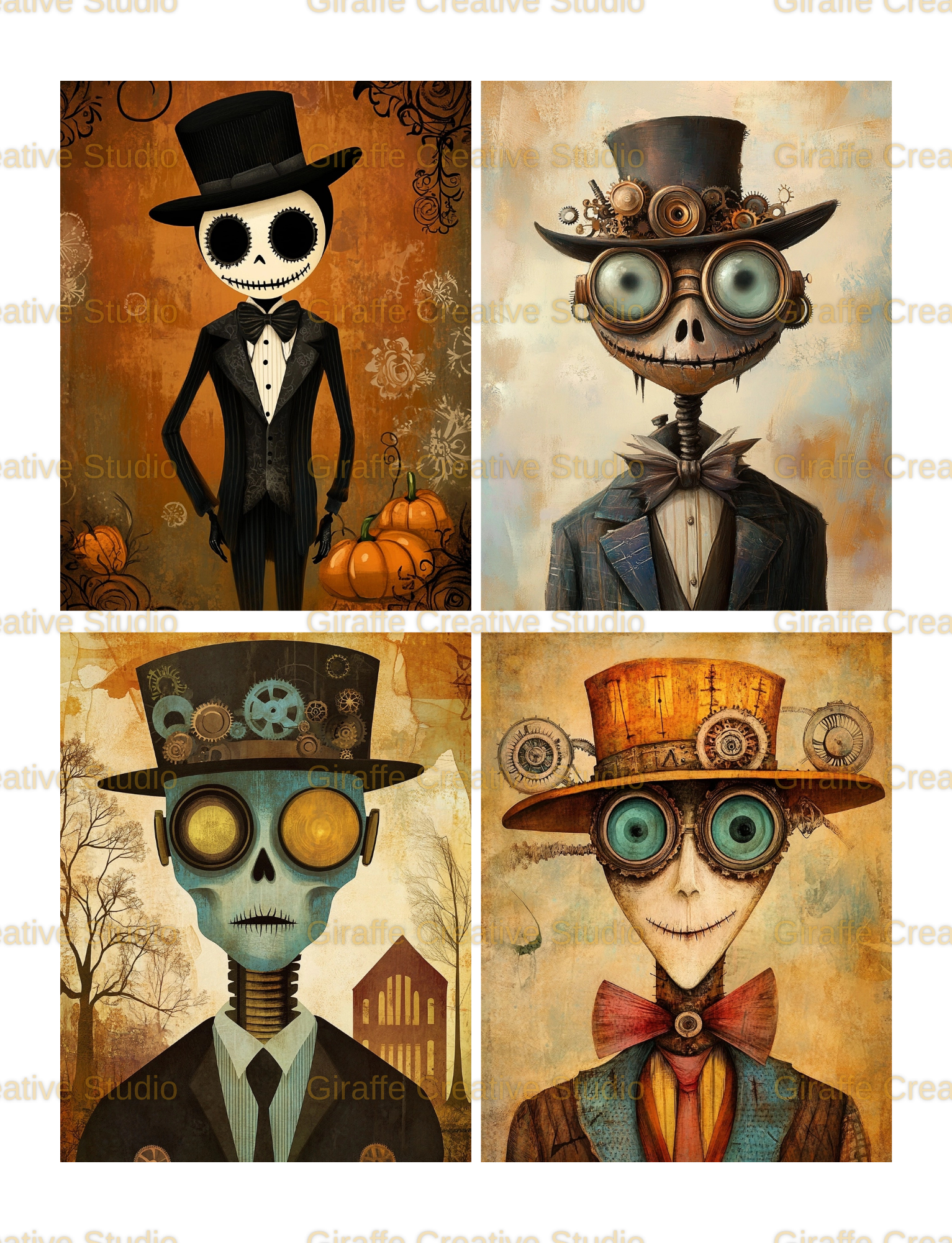 Steampunk Halloween Cut & Collage Book