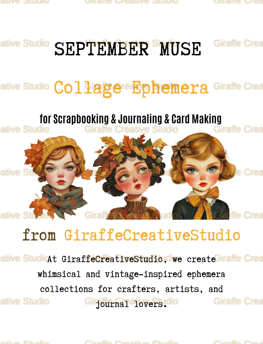 September Muse Cut & Collage Book