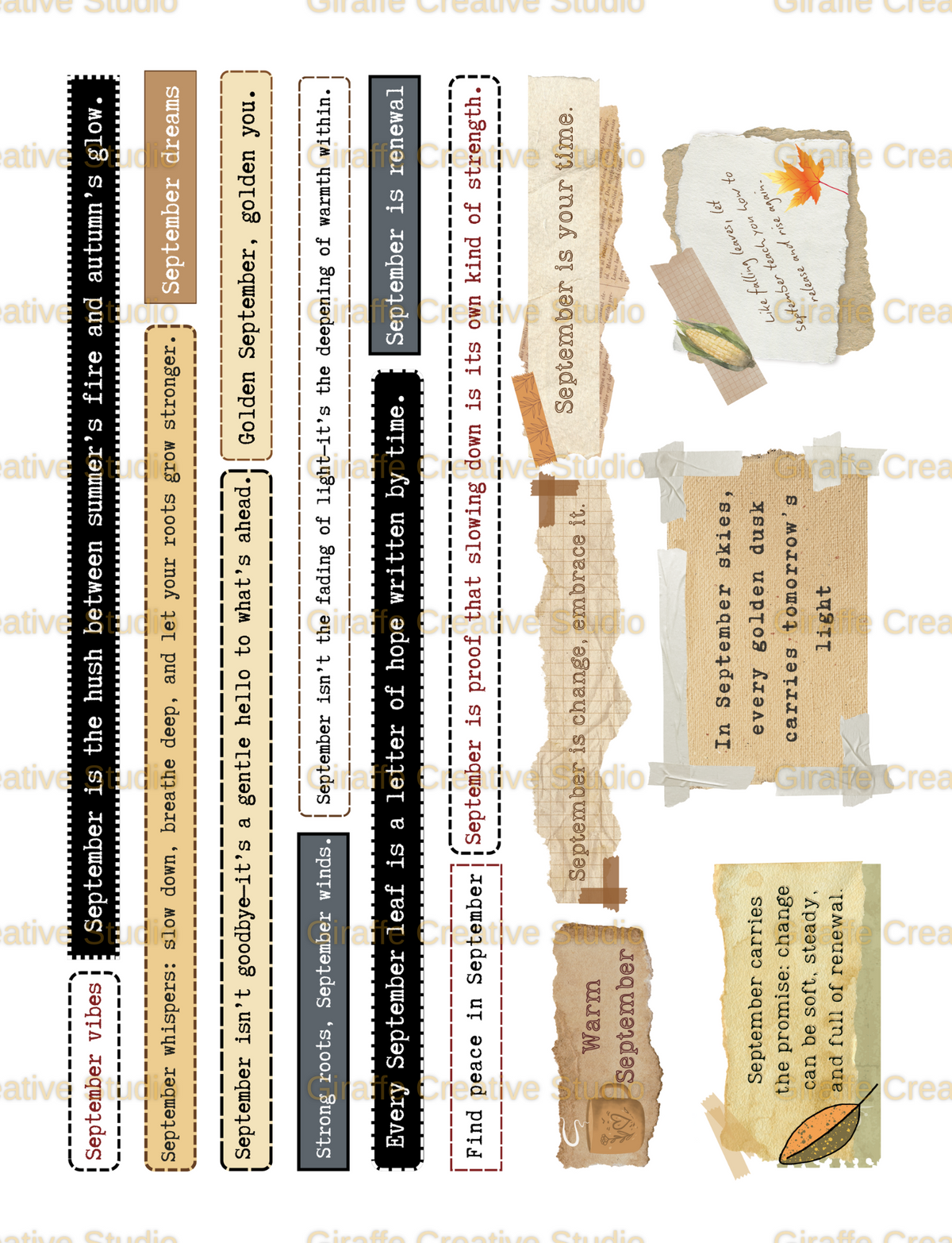 September Muse Cut & Collage Book
